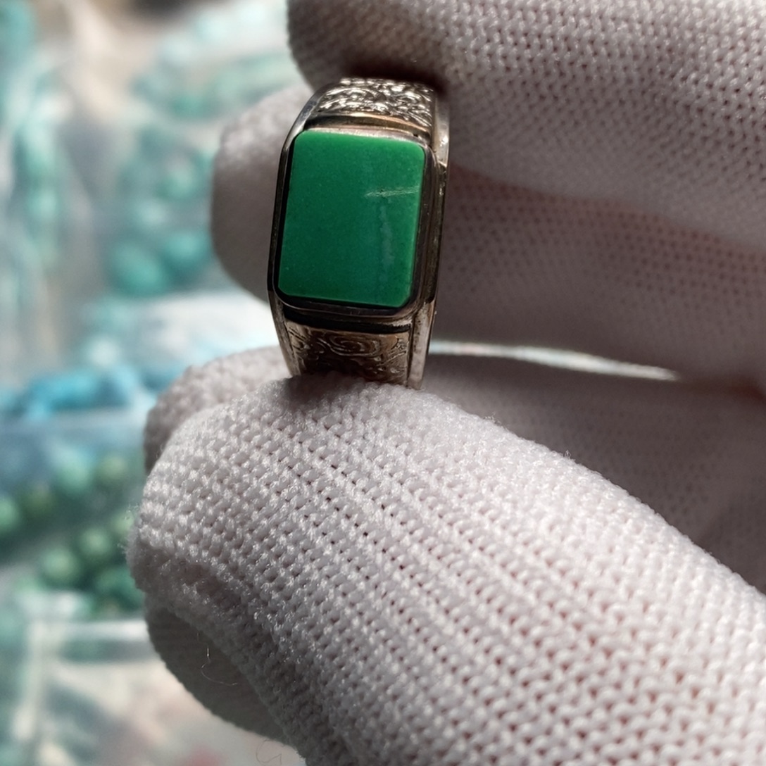 绿松石银S925镶嵌珠宝奇石