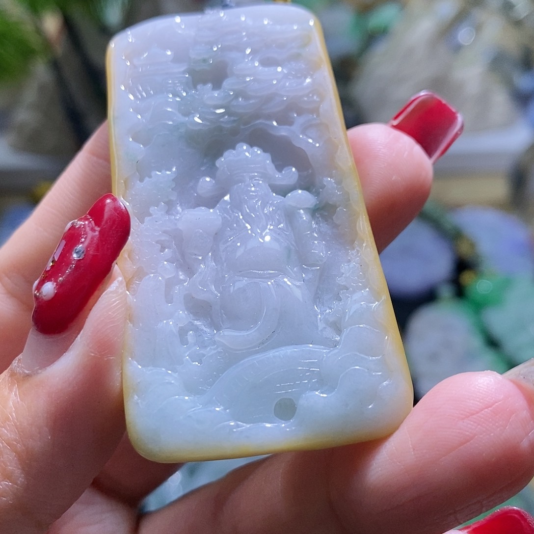【闪购商品】翡翠颈饰未镶嵌财神
