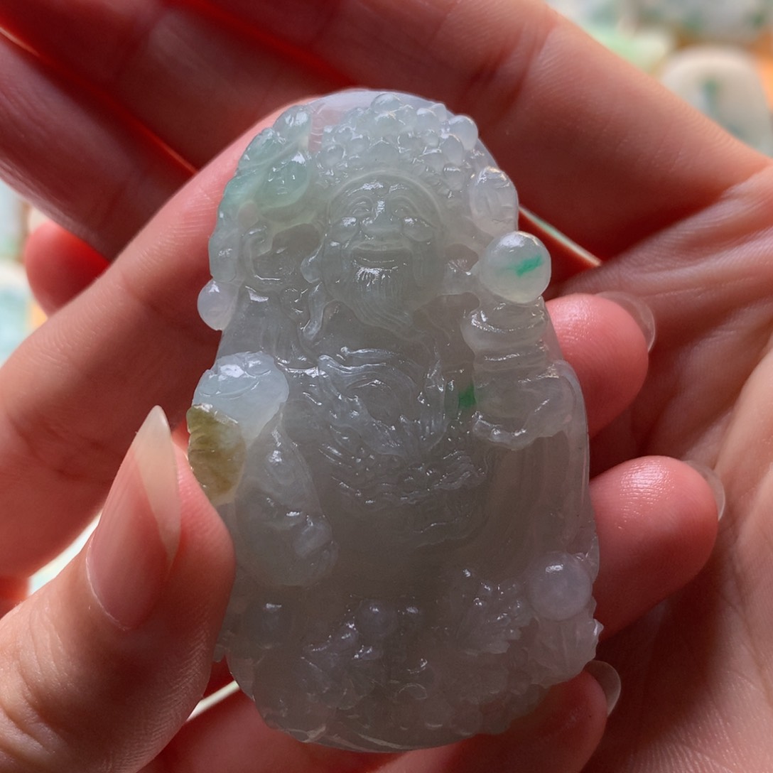 定制翡翠未镶嵌财神