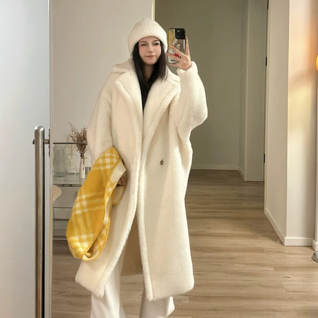 未使用 MaxMara 000659 24款经典泰迪熊长款大衣 S码 全新
