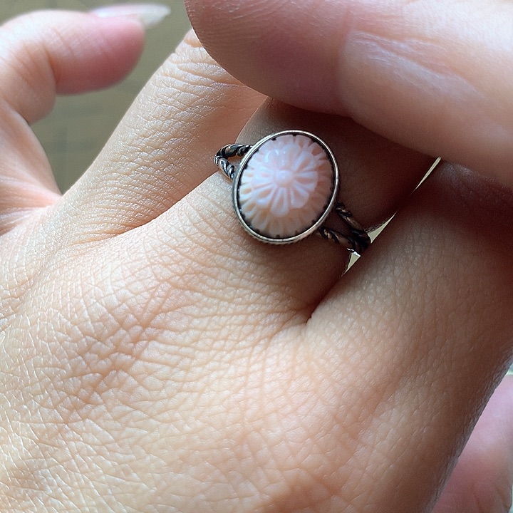 水晶水晶戒指银S925镶嵌