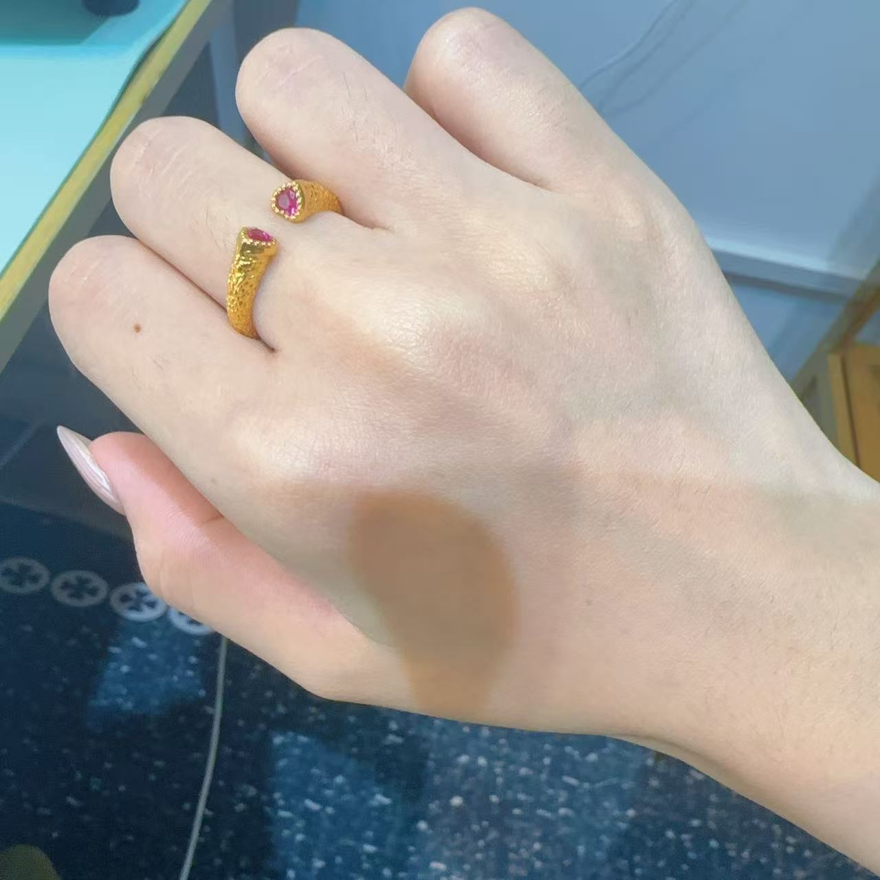 足金999黄金5G工艺戒指