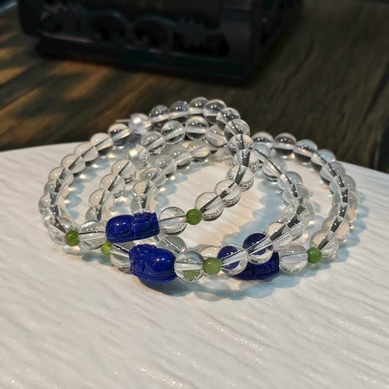 【书记甄选】原创白水晶单圈 约7mm 多样性发一件 BB690