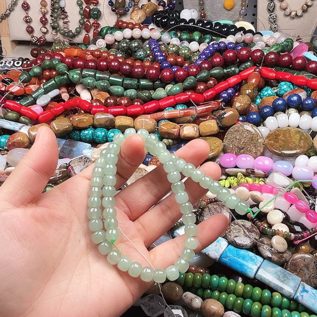 玛瑙/玉髓未镶嵌珠宝半成品绿东陵