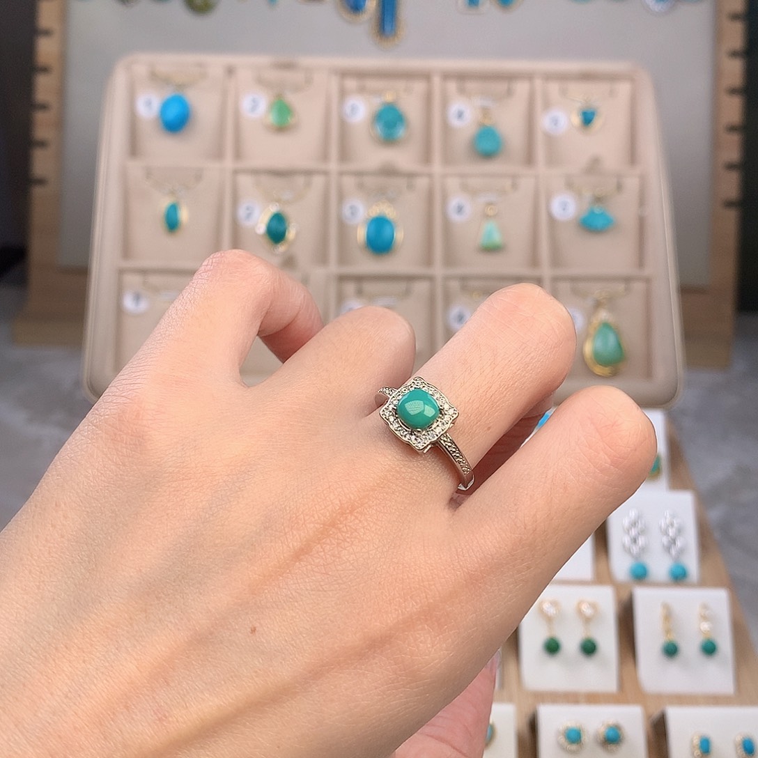 合金绿松石戒指绿松石合金