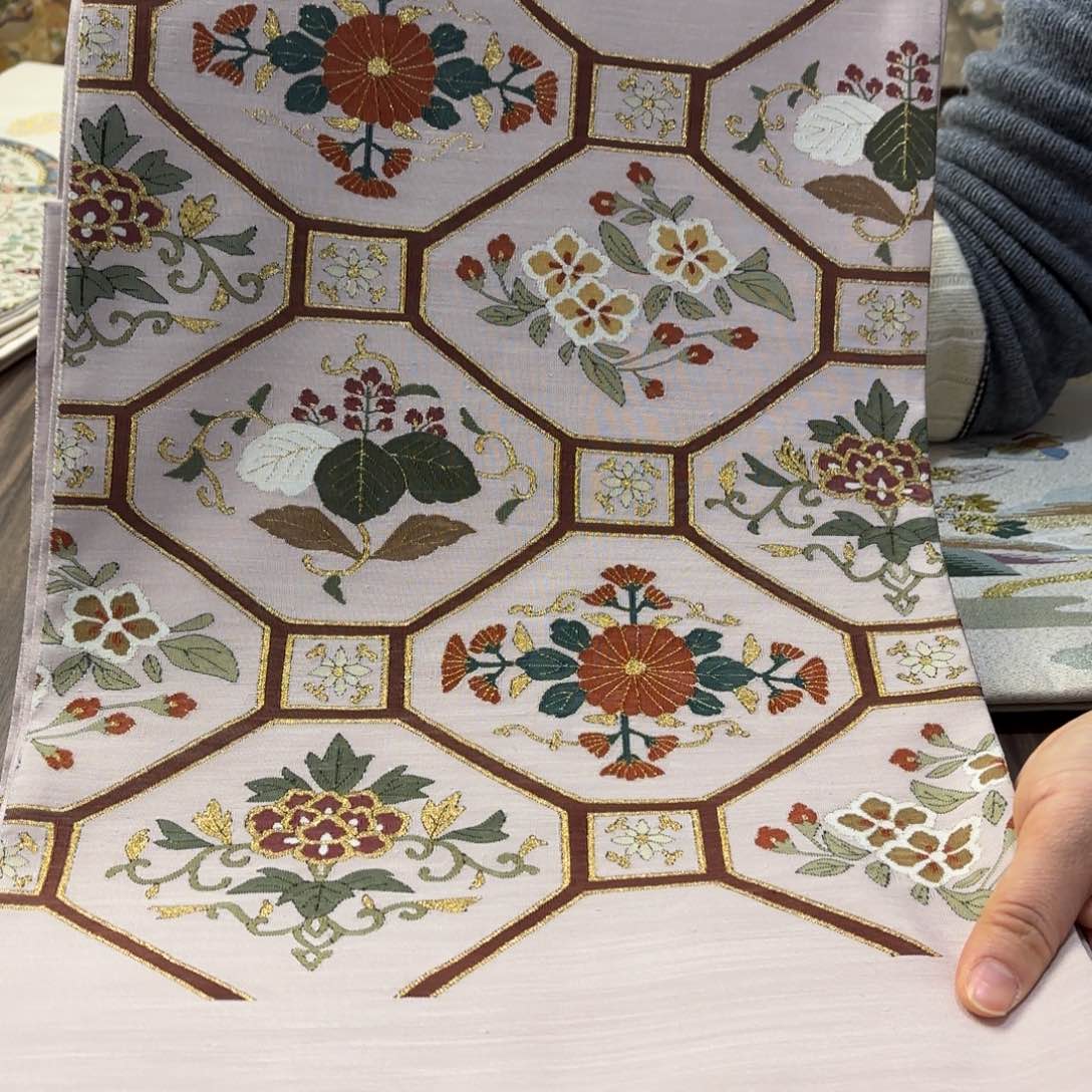 织绣唐锦西阵织带带