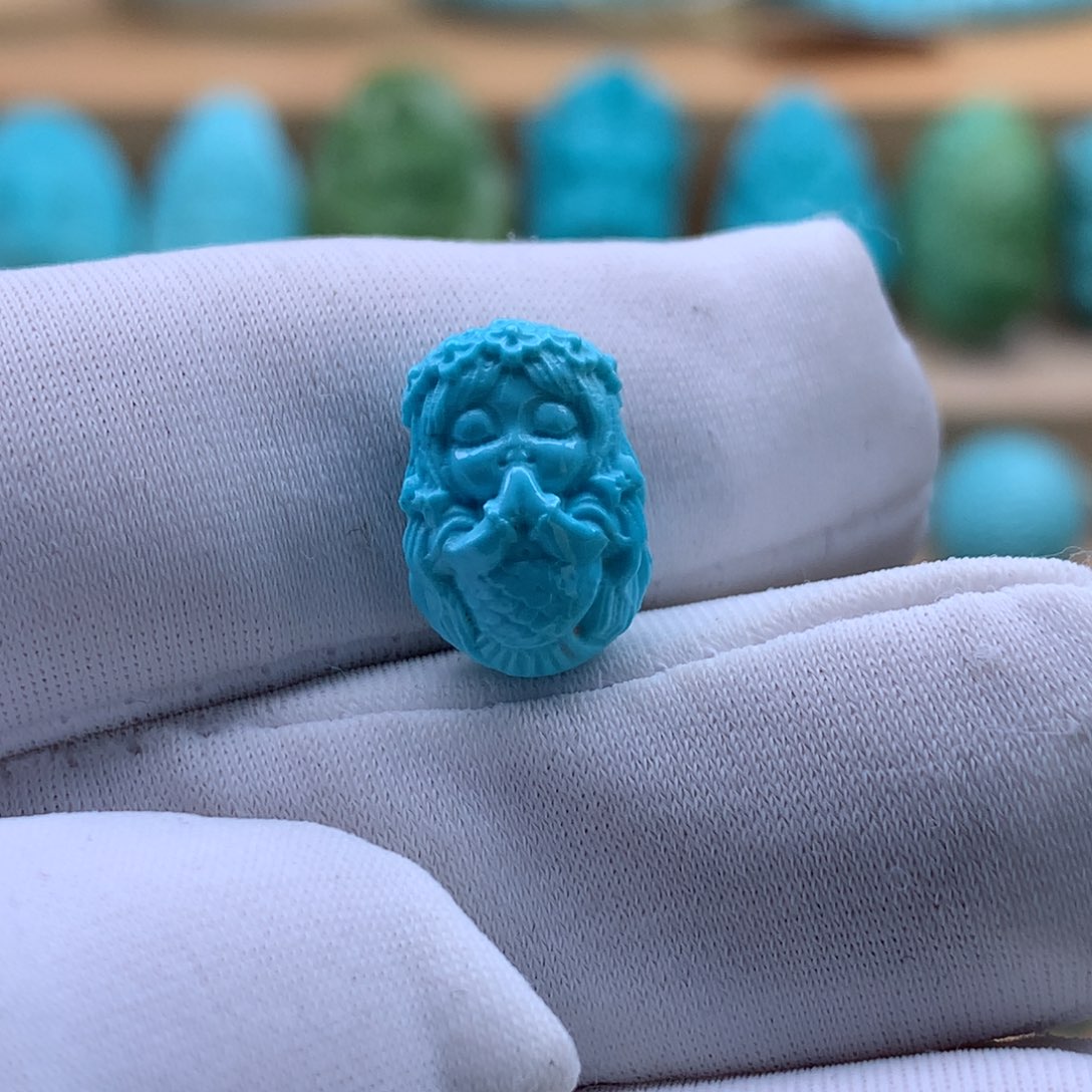 绿松石未镶嵌珠宝奇石