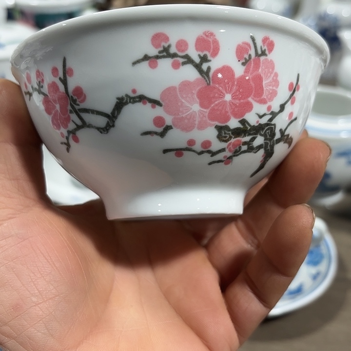 陶12.3公分米饭，碗，米饭，碗，米饭碗