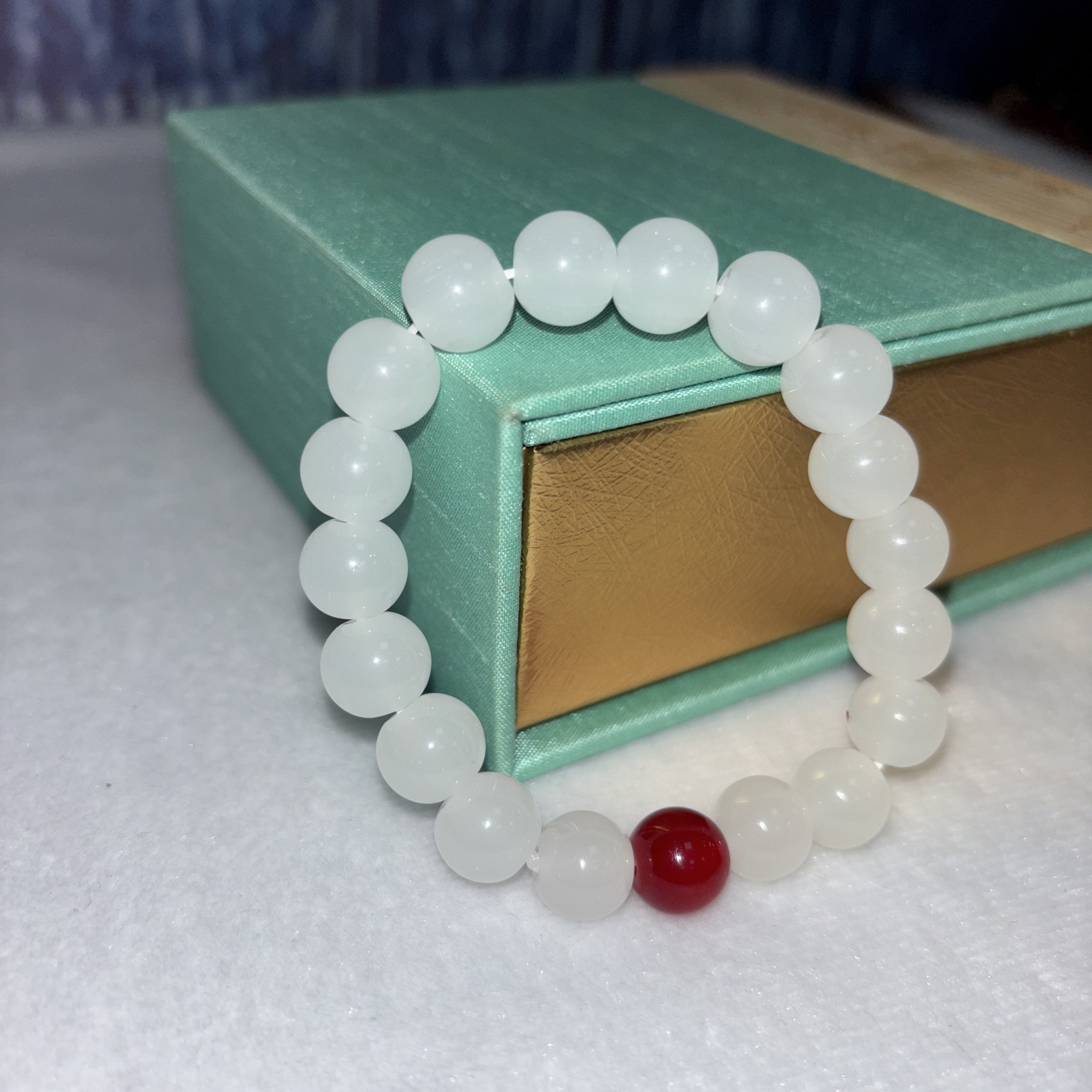 白月光金丝玉手串（k10）百搭时尚单圈