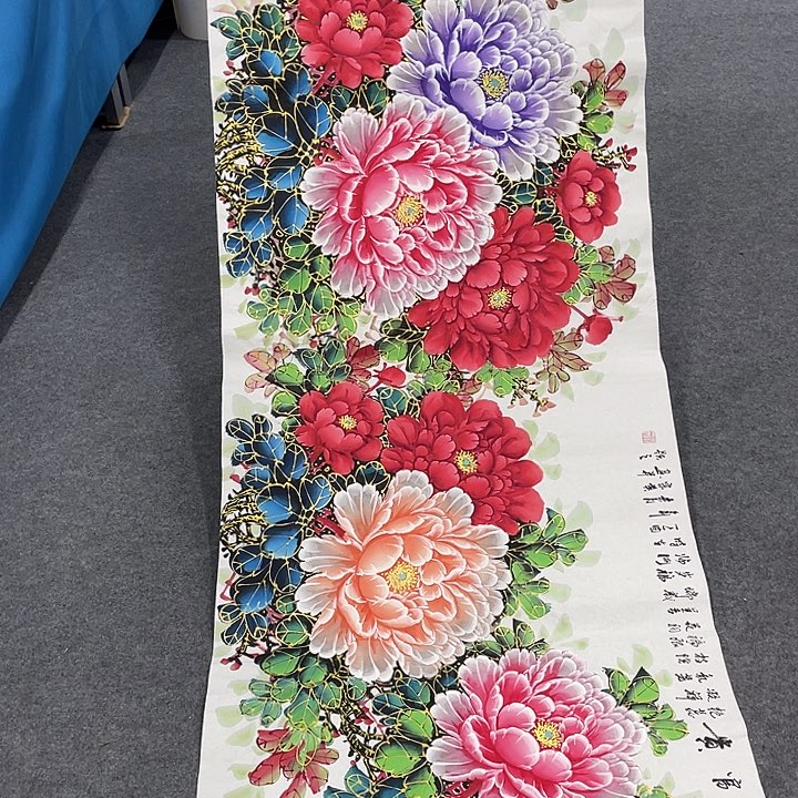 国画今天上午国画作品展示