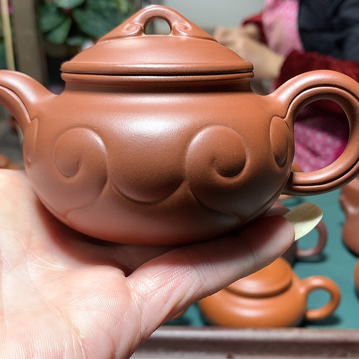立***行茶壶紫砂仿古如意60目清水泥