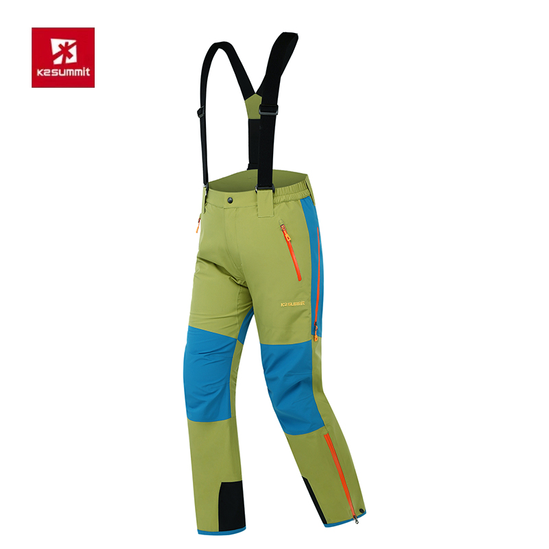 山海凯图巅峰拼色设计撞色冲锋裤新款户外运动背带冲锋裤防风防水