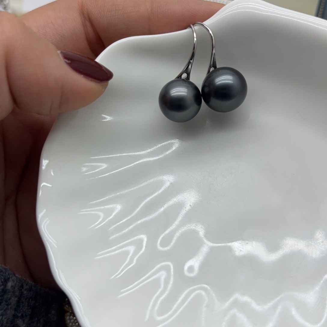 耳饰海水珍珠银S925镶嵌