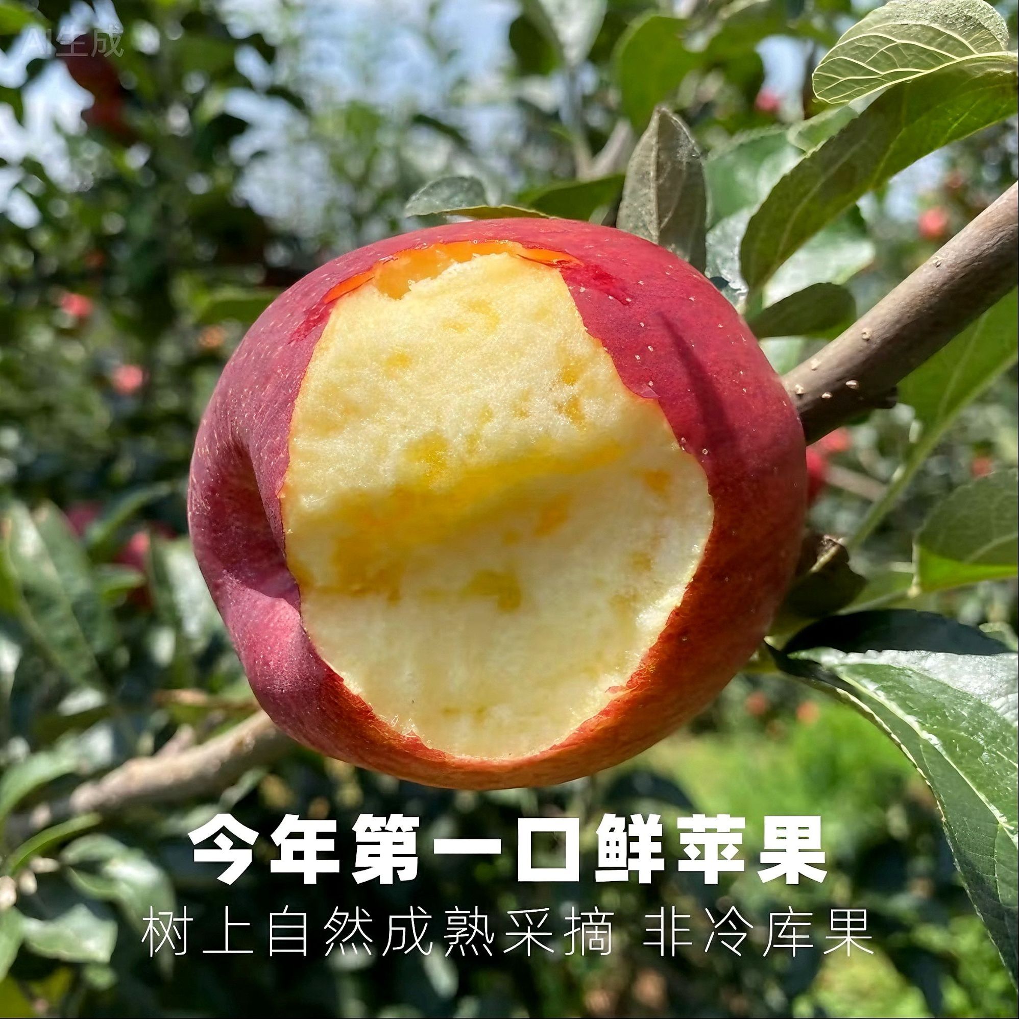 bm【次日达】正宗大凉山盐源丑苹果现采现摘整箱发货新鲜水果包邮四川省