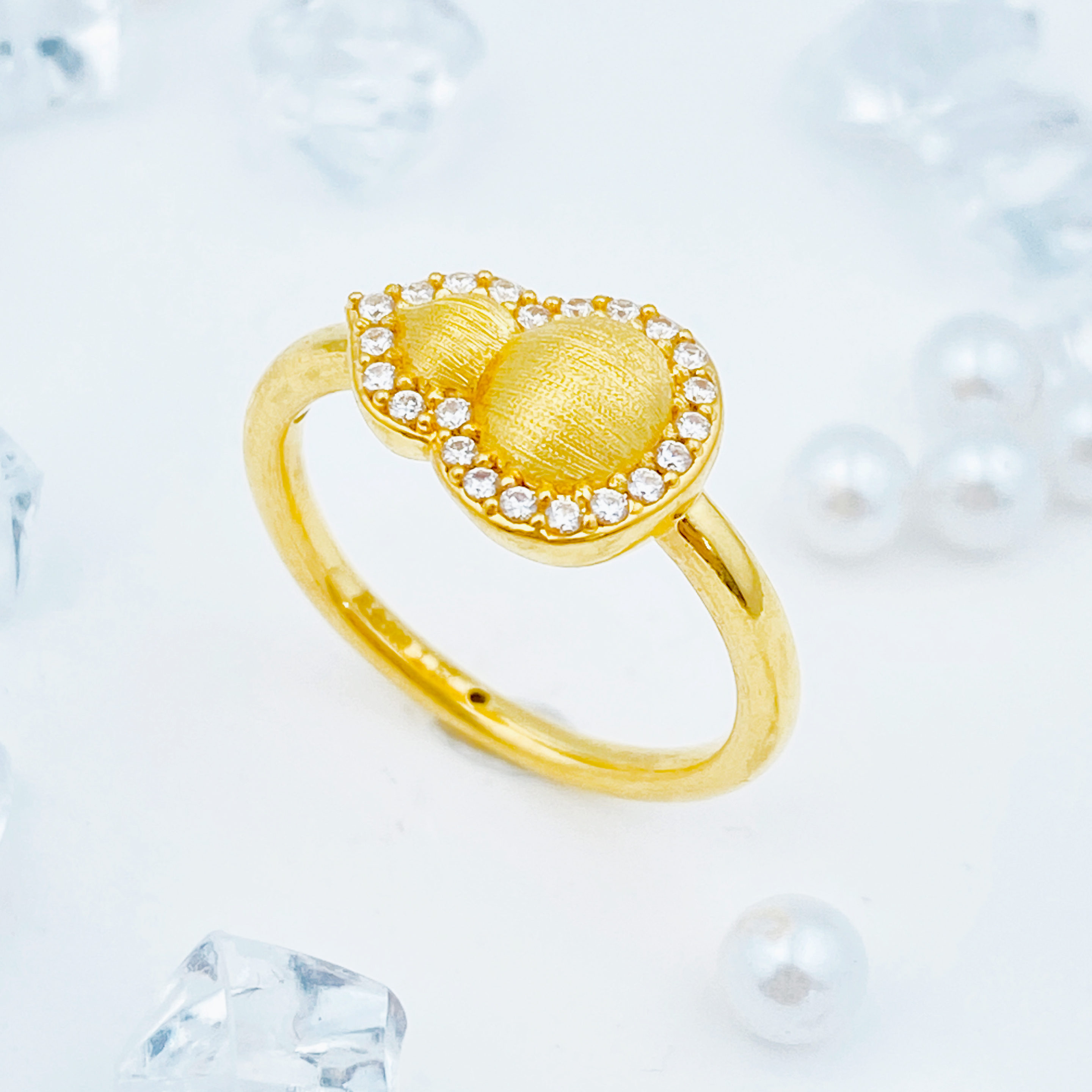 足金999 莫桑福禄葫芦戒指 1.66 17圈口