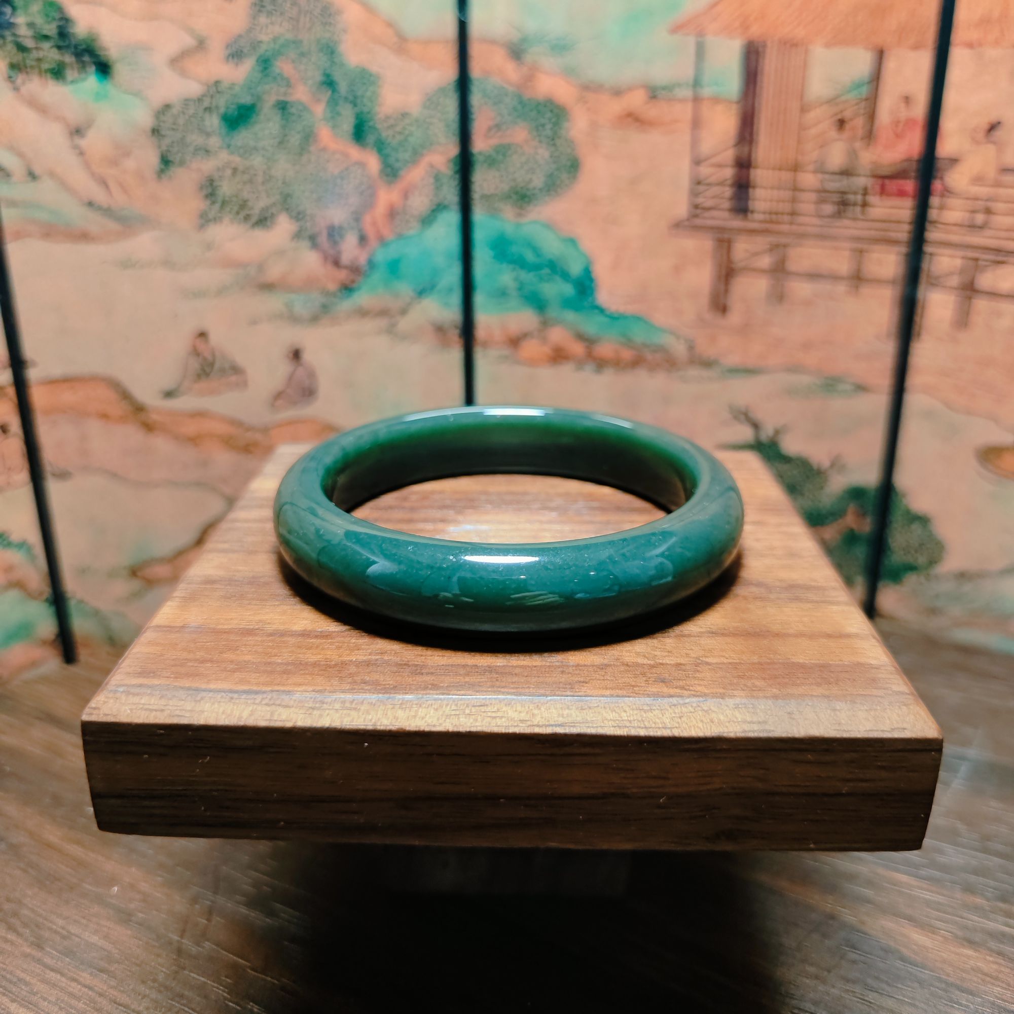 A和田玉手镯（卡56）0916