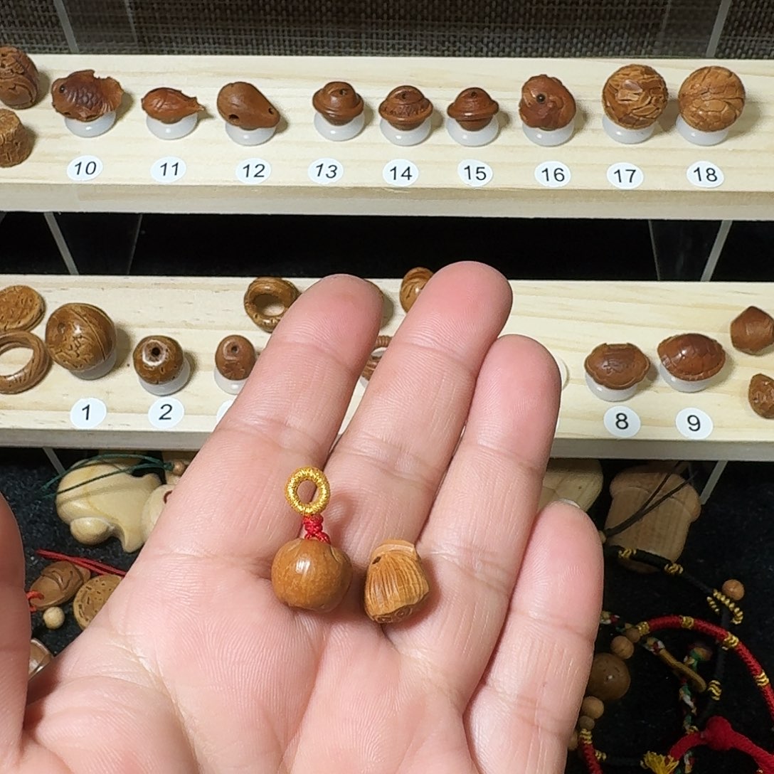 桃核吊坠清*莲蓬苹果