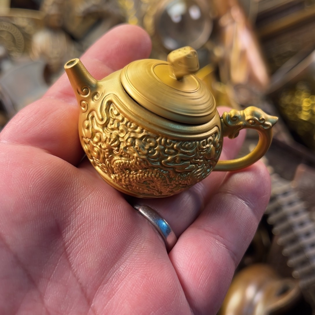 茶壶香炉铜器摆件