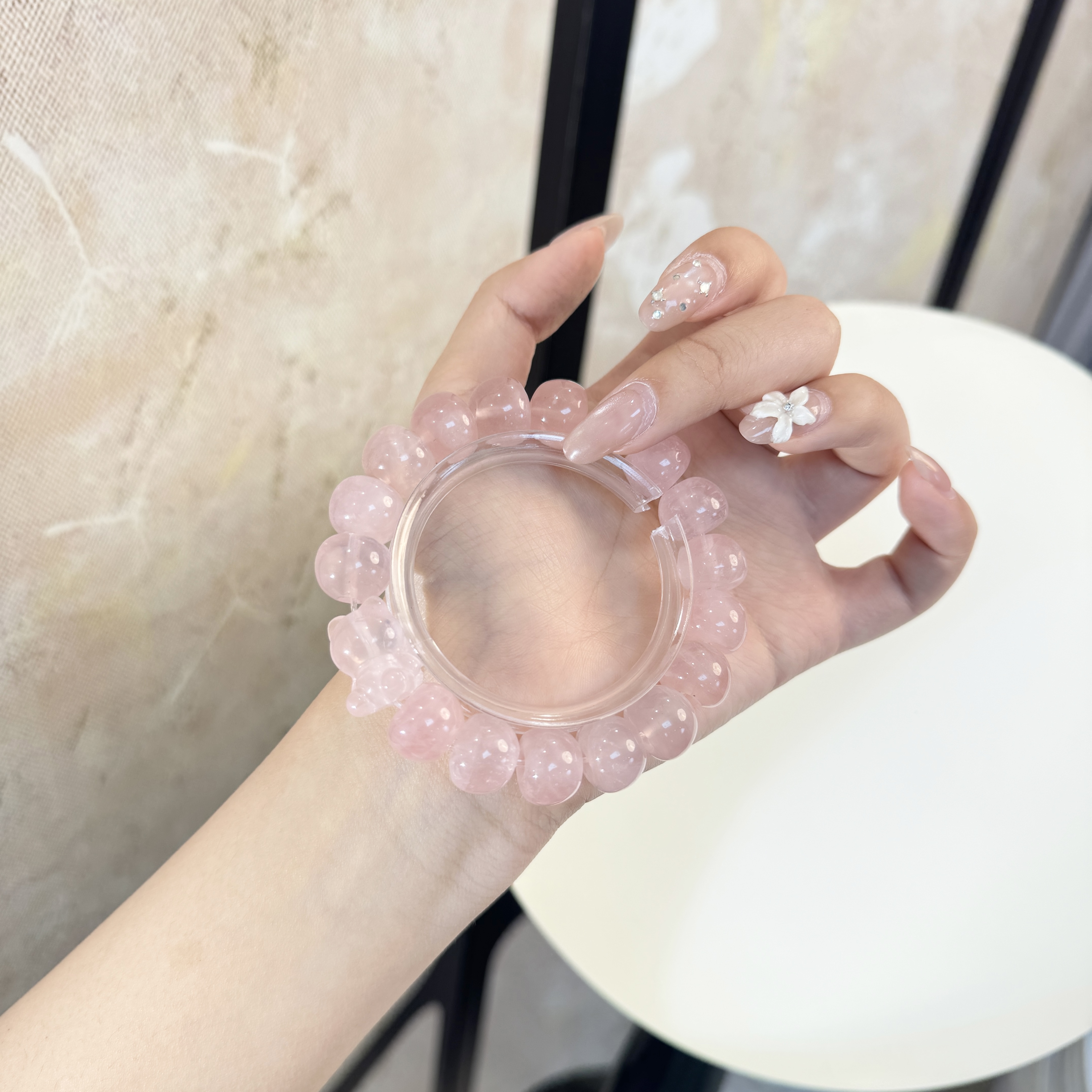 源源手作*苹果熊手串