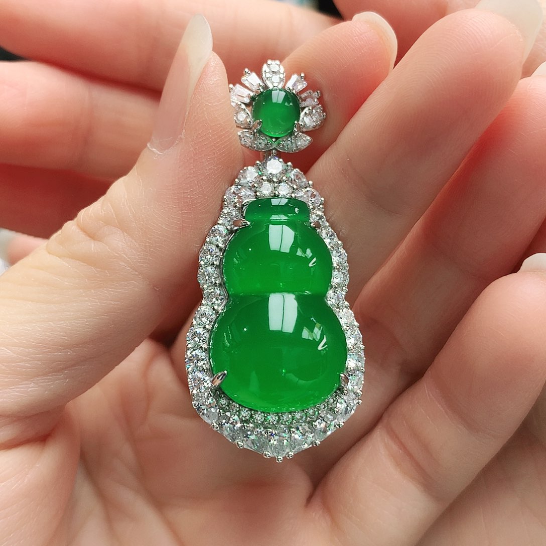 玛瑙/玉髓吊坠银S925镶嵌