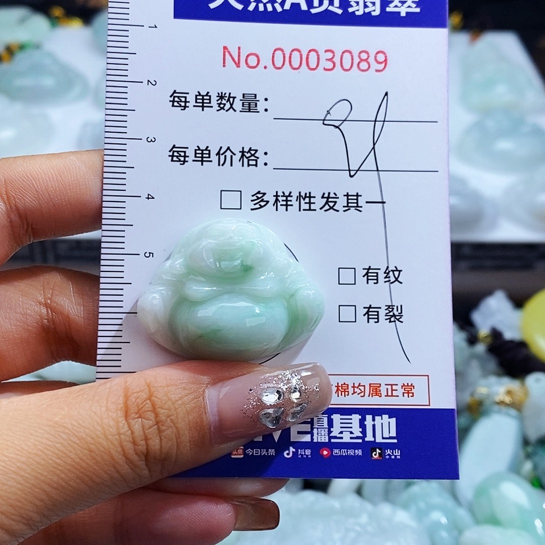 翡翠未镶嵌毛衣链3089