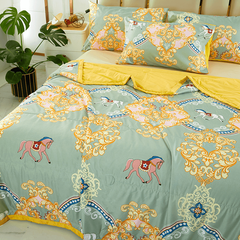 【免费30天试睡】2025新款轻奢印花夏凉被150*200cm空调被夏被jjjjj