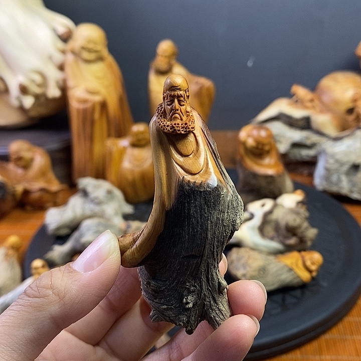 柏木（崖柏）达摩手把