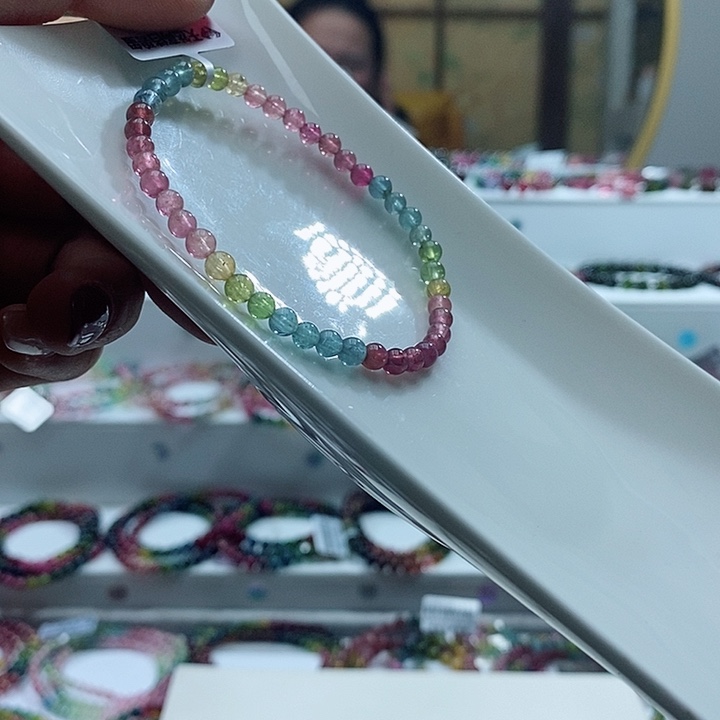 碧玺手链未镶嵌Z*Q多样性发一条