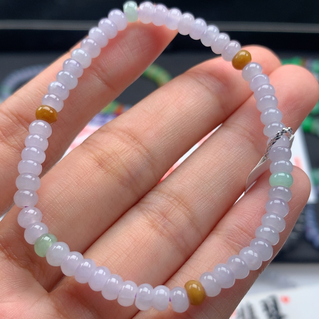 翡翠手链未镶嵌卡