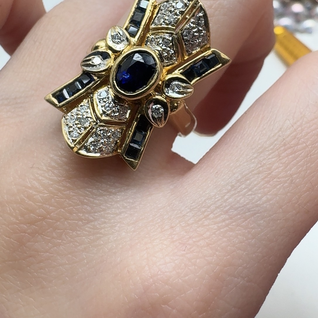 蓝宝石戒指未镶嵌