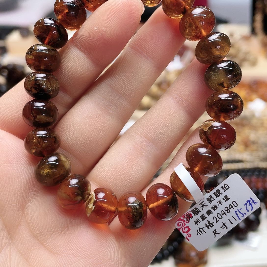 琥珀裸石未镶嵌华**f十一10617