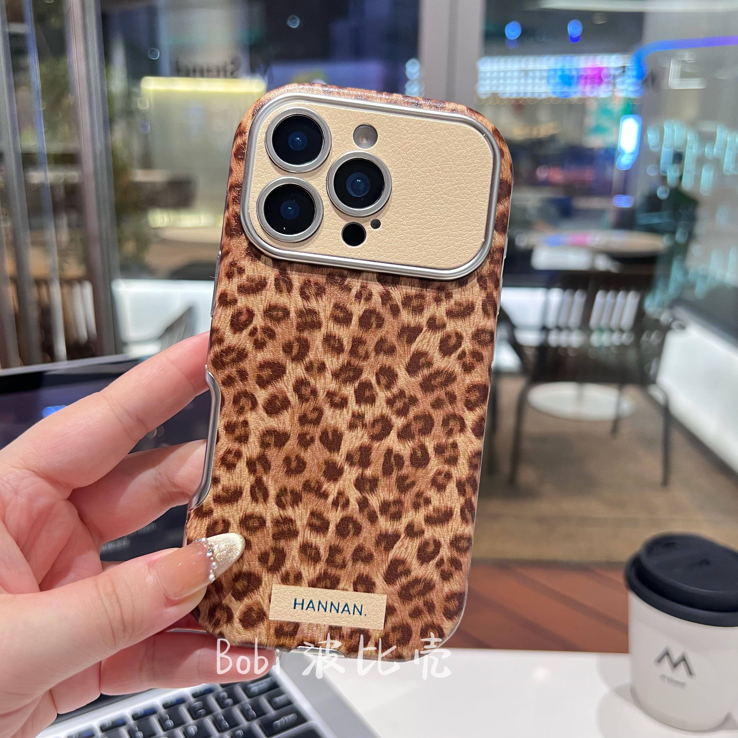 高级感豹纹全包大视窗秒变苹果17适用于苹果手机壳iphone16pro/15