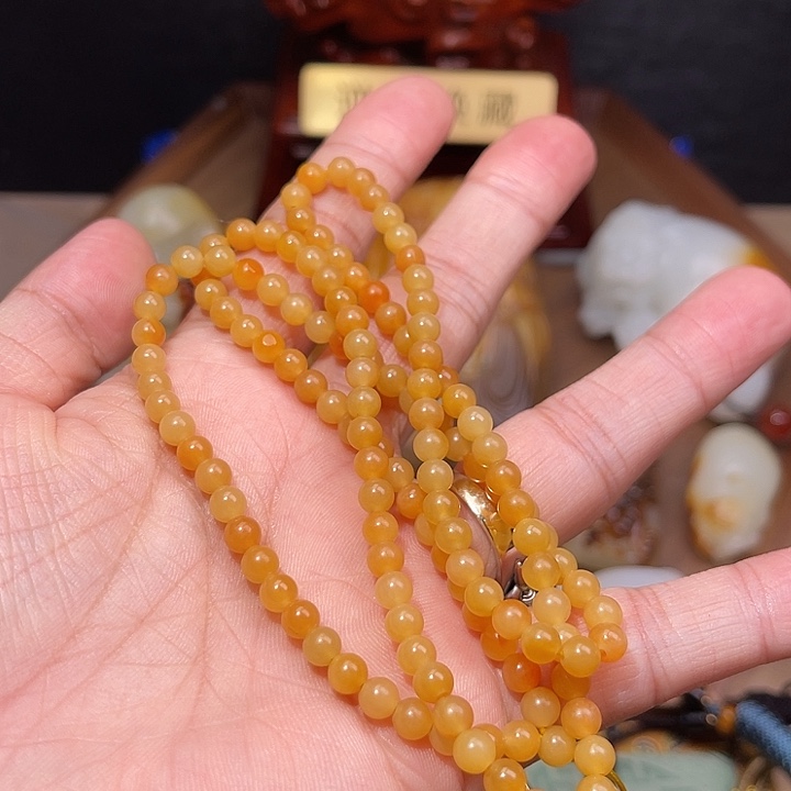 长***江和田玉未镶嵌颈饰