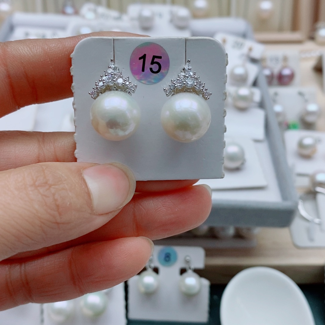 银S925镶嵌淡水珍珠颈饰