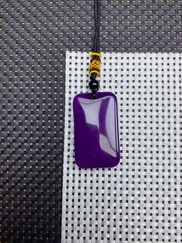 玉化紫舒无事牌吊坠百搭333