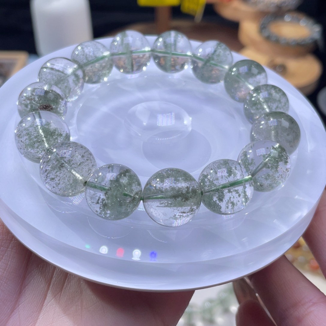 水晶手串未镶嵌绿幽灵