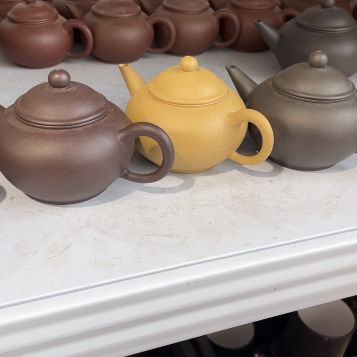 紫砂茶壶九**家拼紫段黑