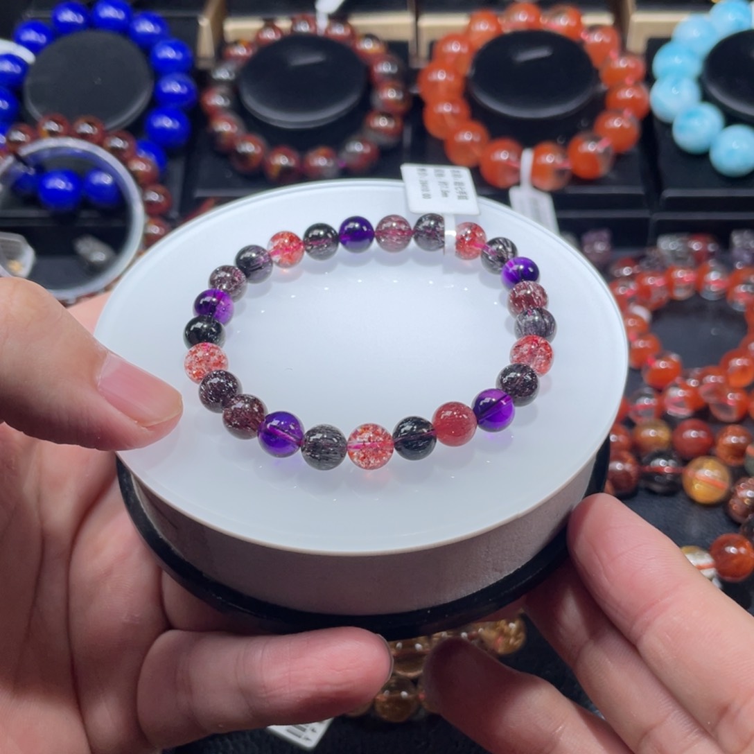 水晶手串未镶嵌超七