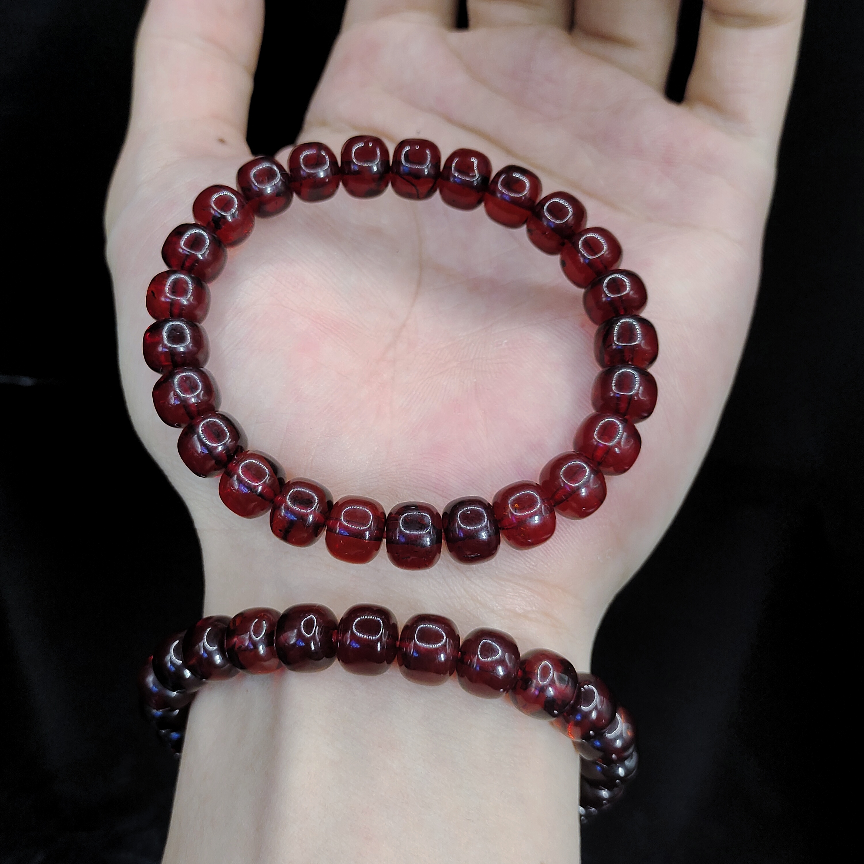 【老三珠宝】琥珀老型珠单圈手串GS【多样性发其一】约9mm