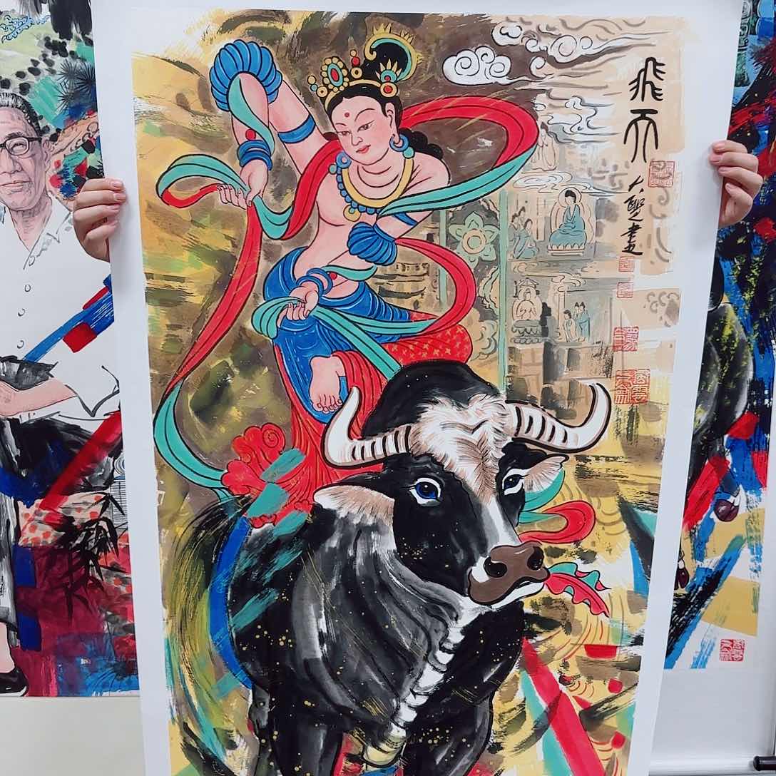 国画艺术家的作品