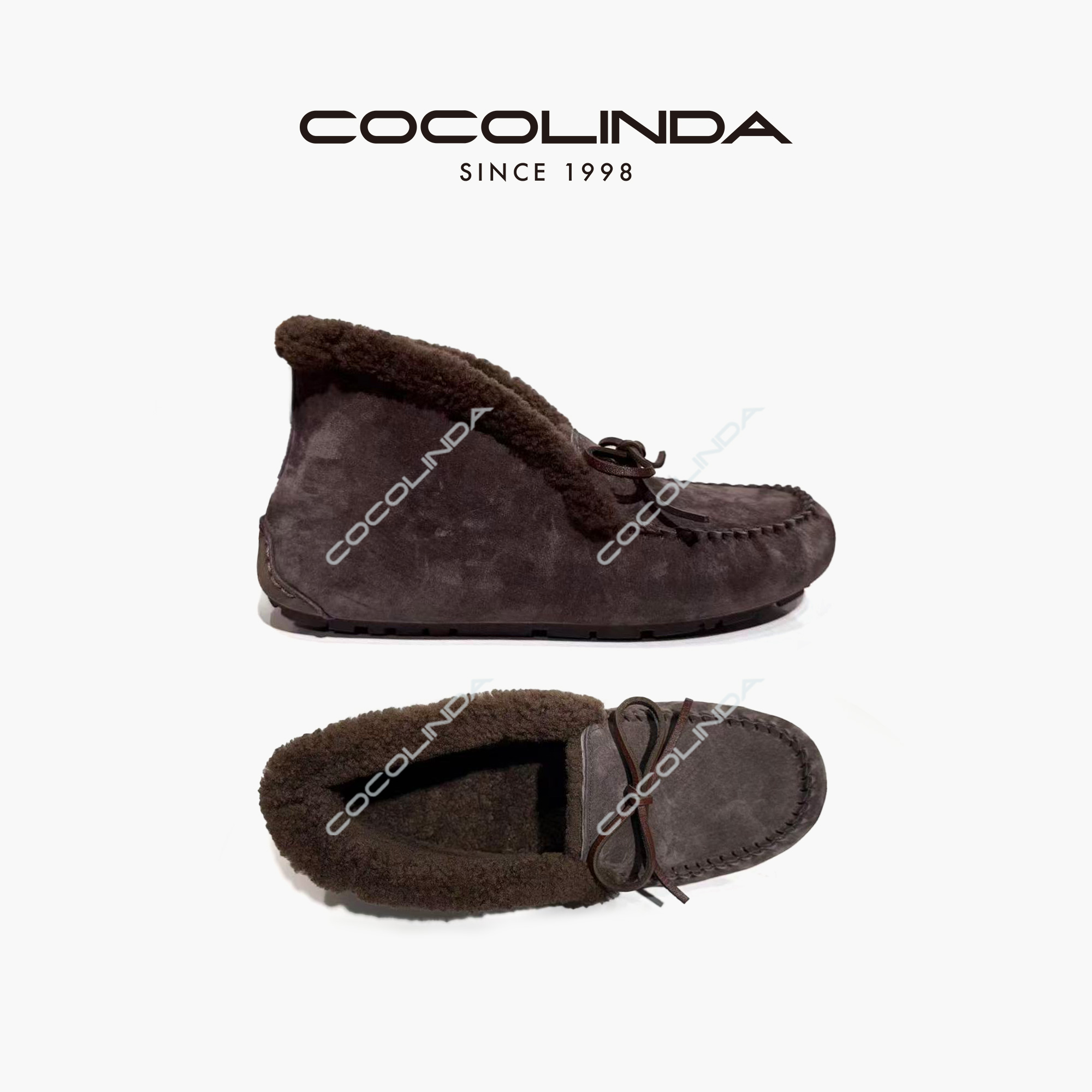 COCOLINDA | "俏皮节奏“ 猪巴戈 羊毛老钱风高帮【毛毛鞋】X5585