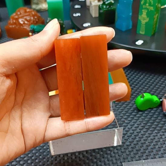 寿山石印石云南彩云冻