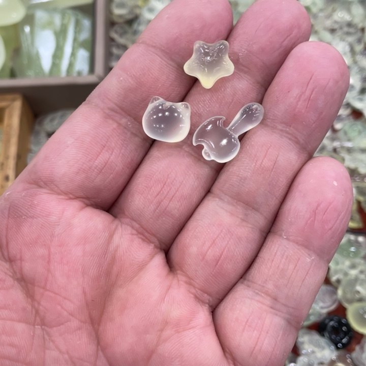 蛇纹石玉合金颈饰