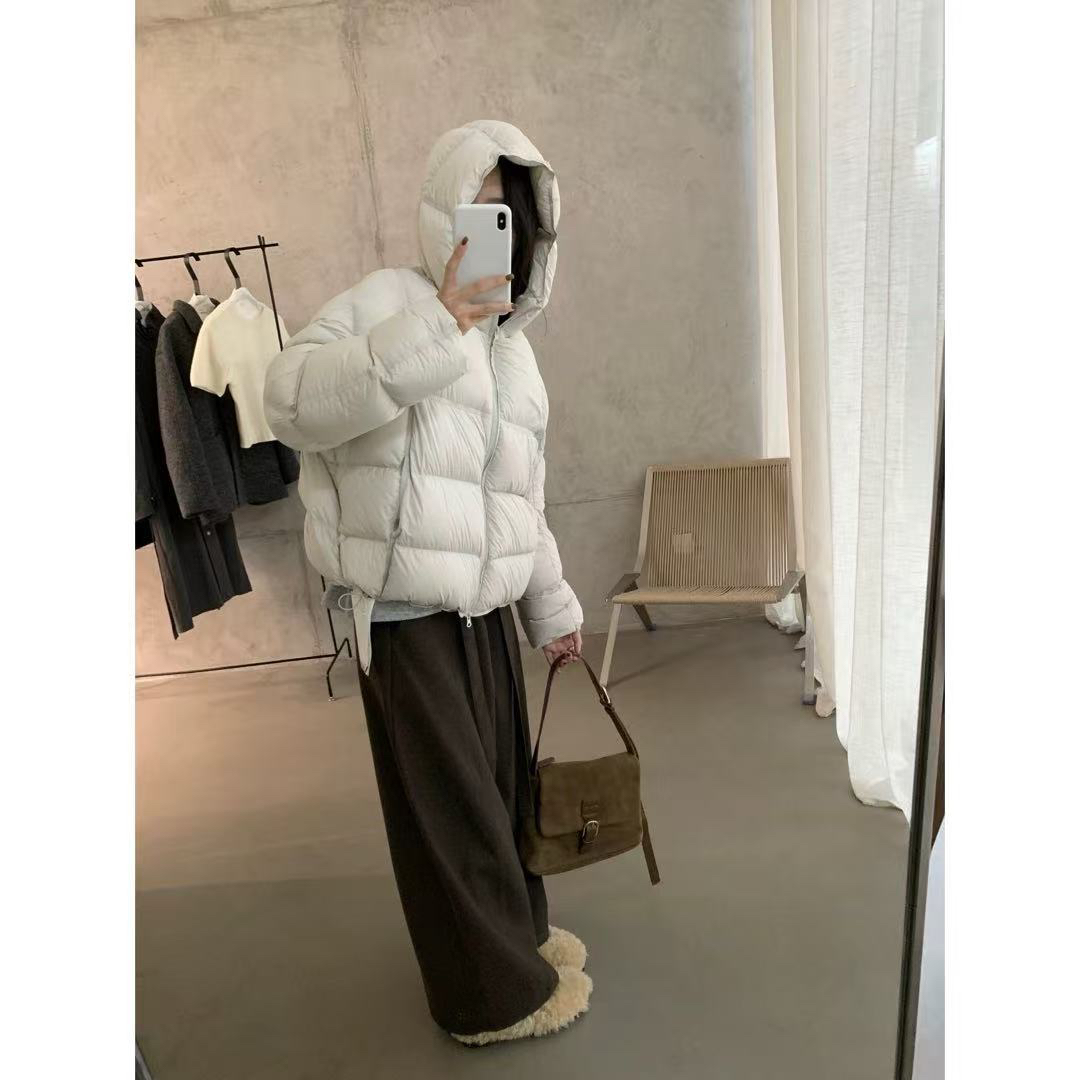 泡芙可拆卸常规短款女连帽韩版时尚休闲加厚