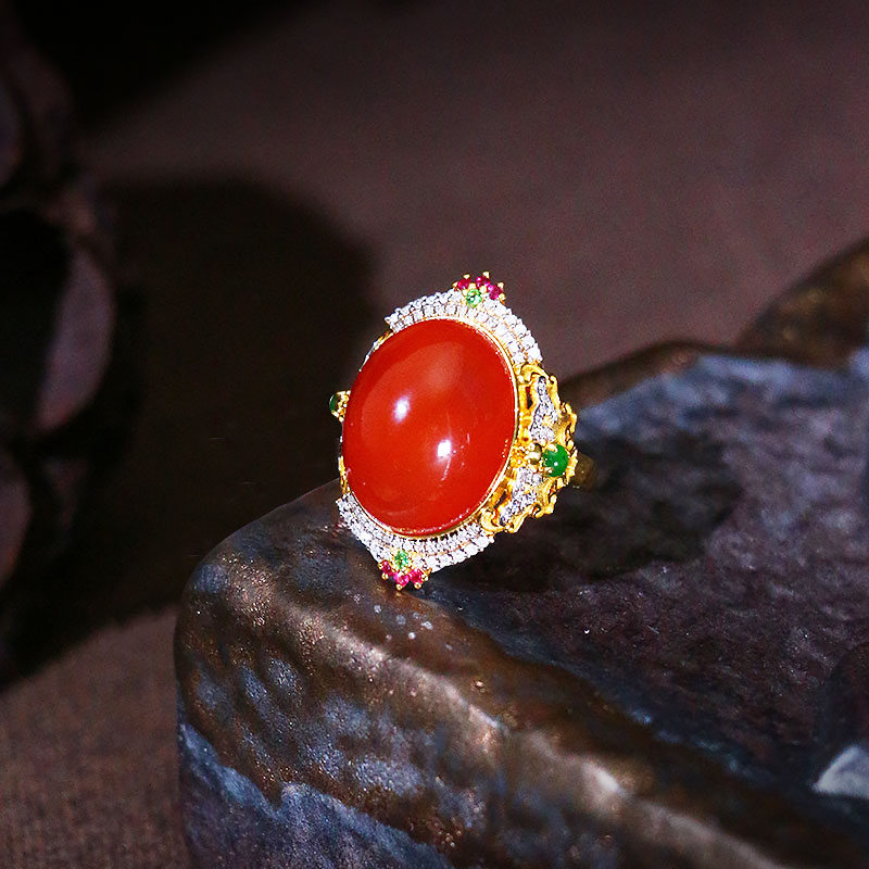 南红戒指【5828ET】