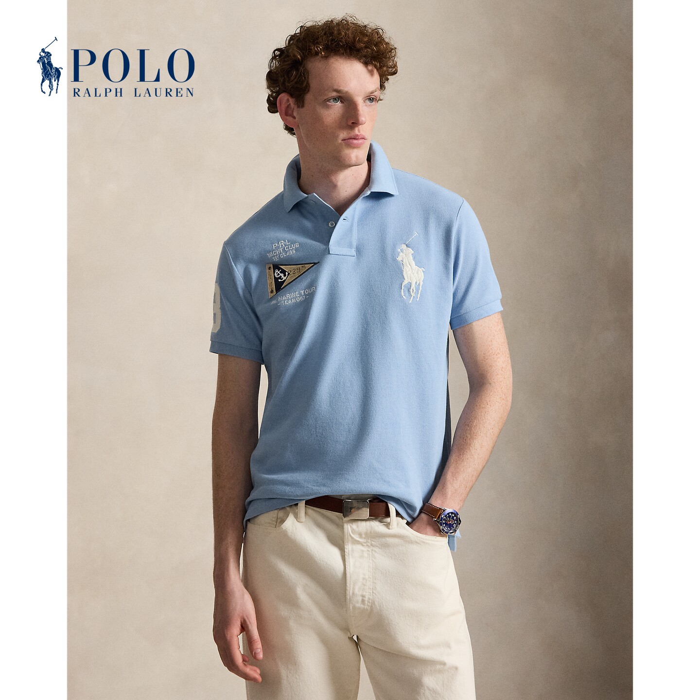 Ralph Lauren拉夫劳伦男装 26秋修身棉Big Pony Polo衫710B21921