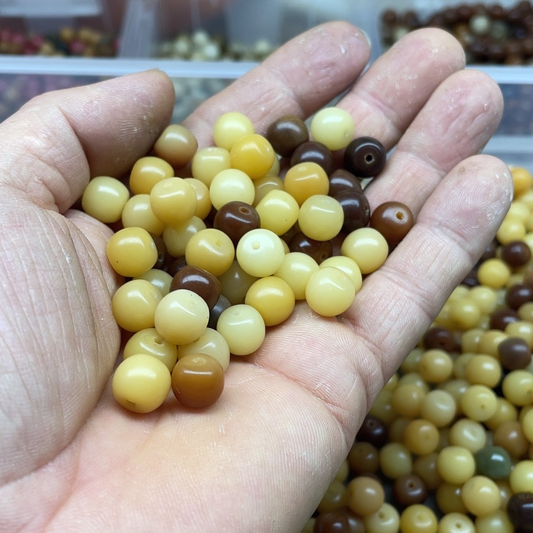 吊坠白玉菩提10、9风化鼓珠100颗➕灯牌宠100颗