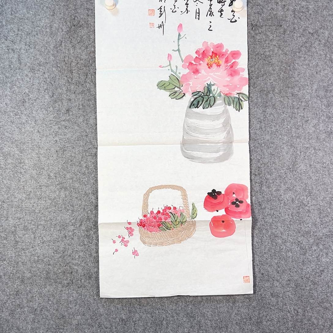 国画447 花鸟在这里生活很累