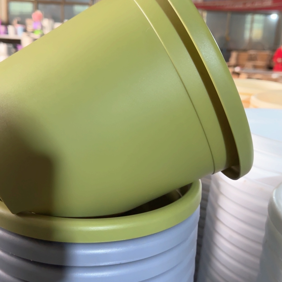 树脂四季盆4#无拖果绿微瑕8