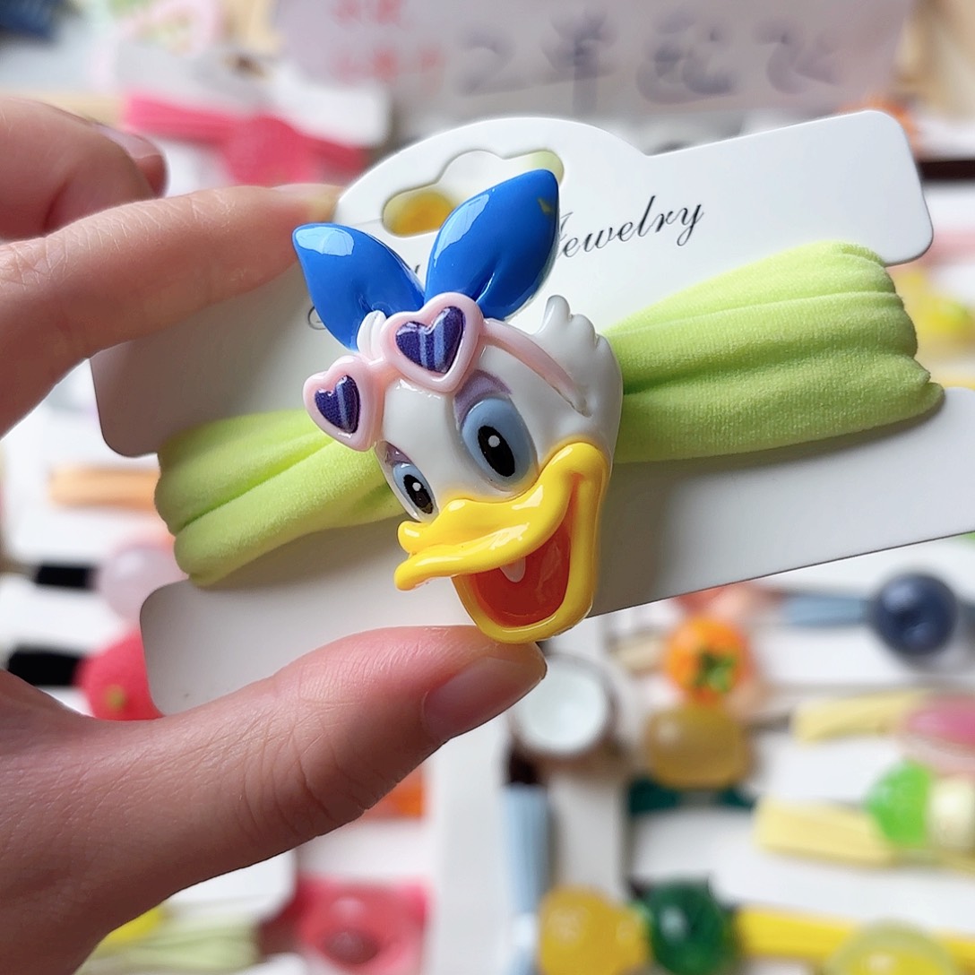 布艺非金属唐老鸭发绳